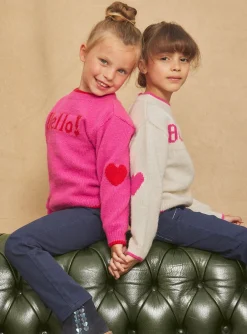 Sergent Major Pull, Gilet & Cardigan-Pull magenta Hello