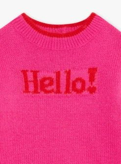 Sergent Major Pull, Gilet & Cardigan-Pull magenta Hello