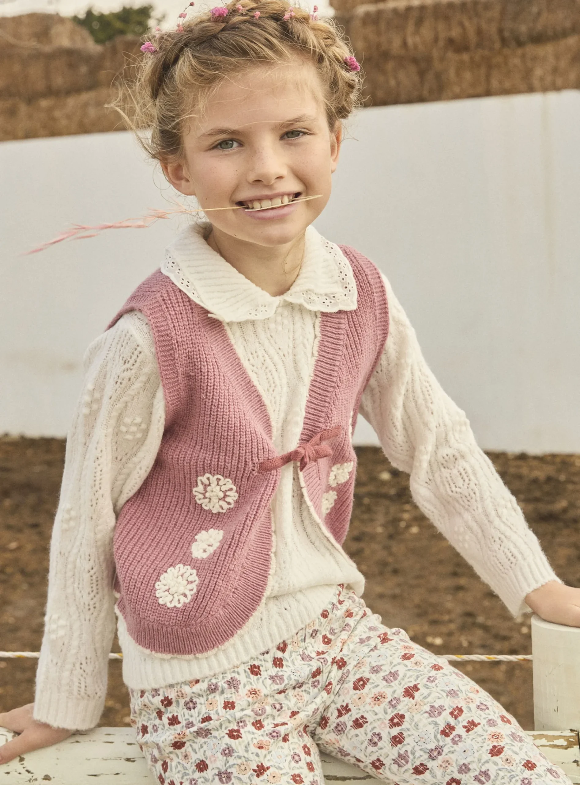 Sergent Major Pull, Gilet & Cardigan-Pull maille ajourée
