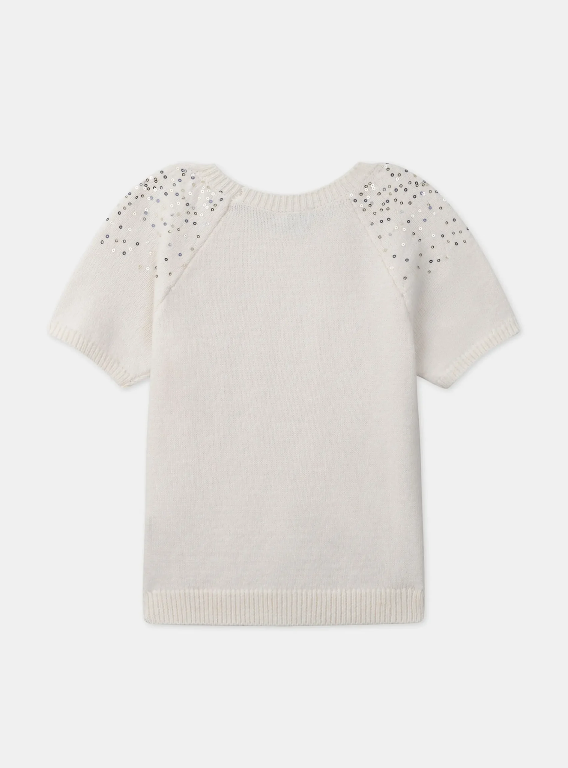 Sergent Major Pull, Gilet & Cardigan-Pull manches courtes à sequins