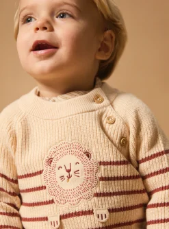 Sergent Major Pull, Gilet & Cardigan-Pull rayé lion