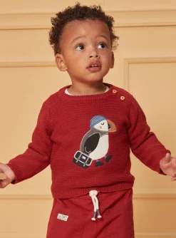 Sergent Major Pull, Gilet & Cardigan-Pull Rouge