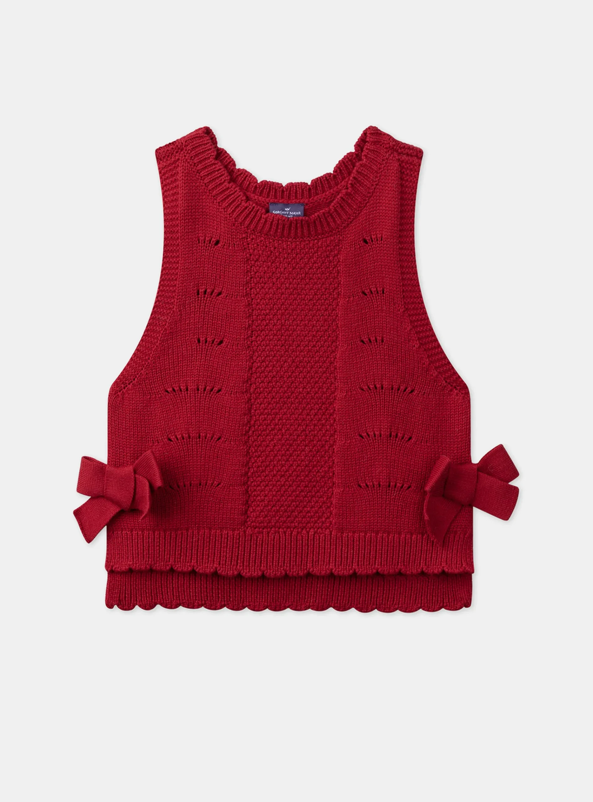 Sergent Major Pull, Gilet & Cardigan-Pull sans manches à noeuds