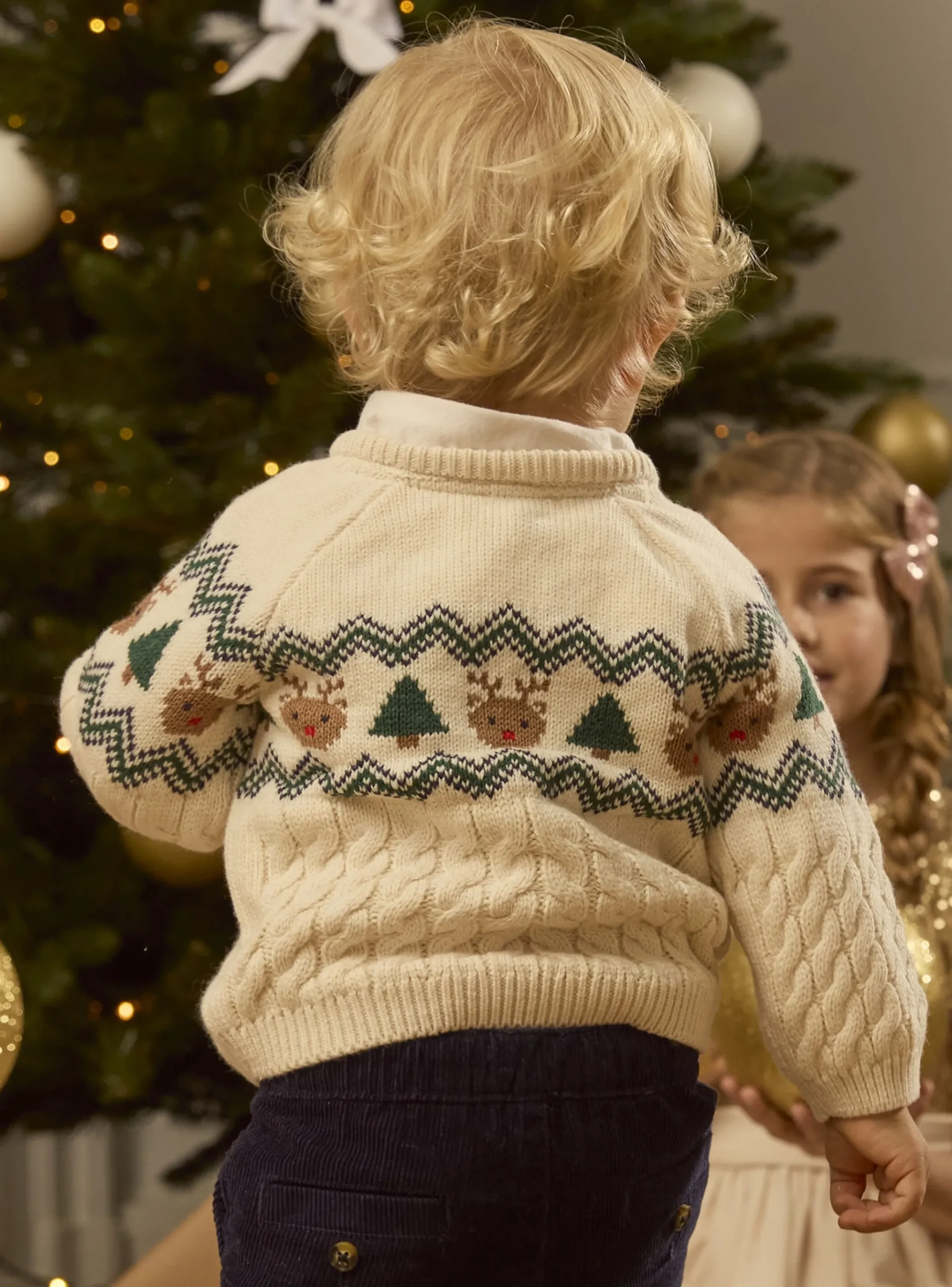 Sergent Major Pull, Gilet & Cardigan-Pull torsadé et jacquard Noël