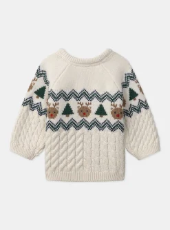 Sergent Major Pull, Gilet & Cardigan-Pull torsadé et jacquard Noël