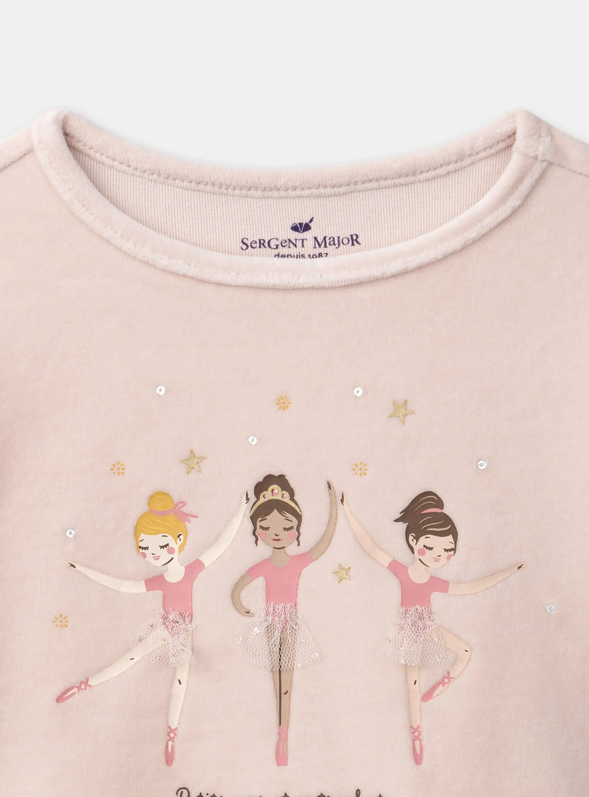 Sergent Major Pyjama-Pyjama Ballerines en velours