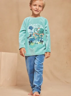 Sergent Major Pyjama-Pyjama bleu en velours