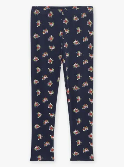 Sergent Major Pyjama-Pyjama bleu marine &agrave; imprim&eacute; fleuri