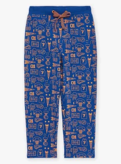 Sergent Major Pyjama-Pyjama bleu roi et jaune en jersey