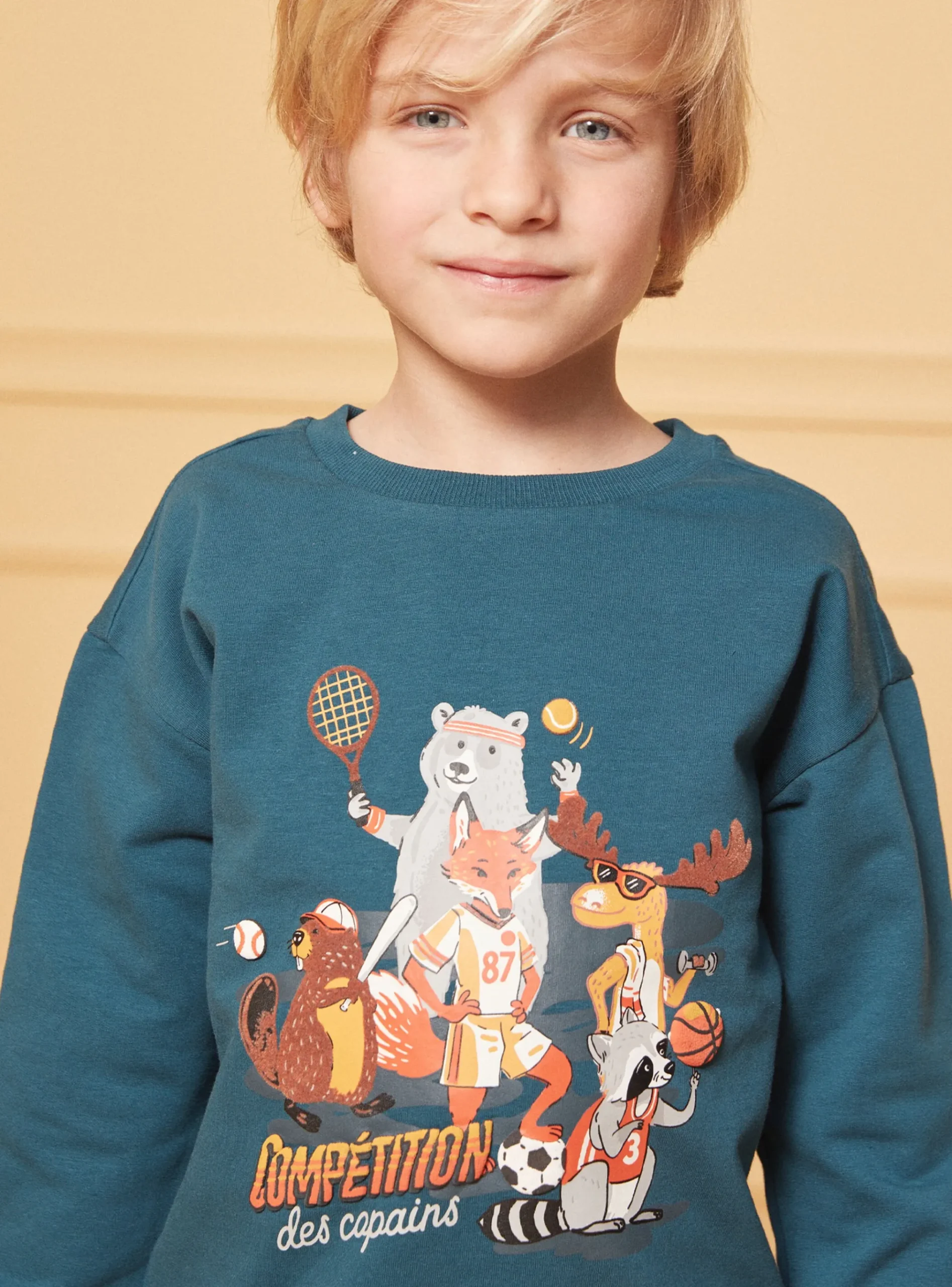 Sergent Major Pyjama-Pyjama en molleton gratté Animaux de la forêt