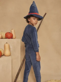 Sergent Major Pyjama-Pyjama et chapeau violet en velours