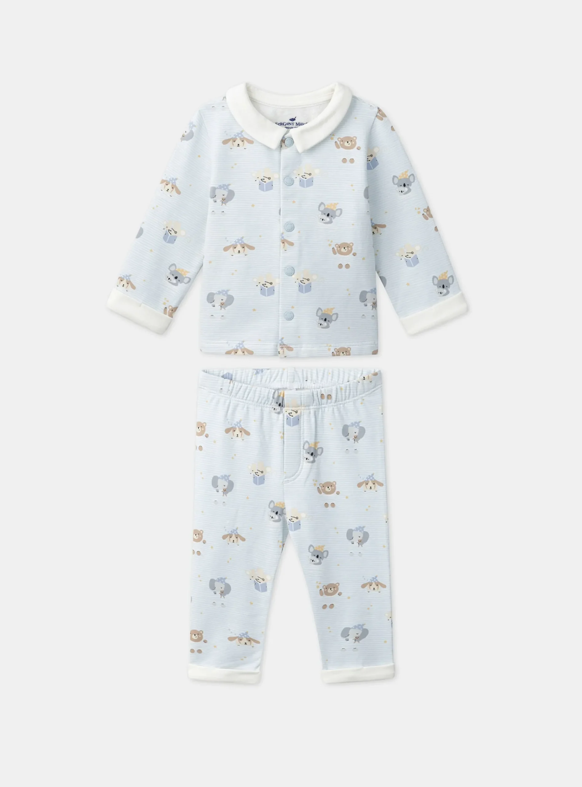 Sergent Major Pyjama & Grenouillère-Pyjama imprimé en molleton gratté