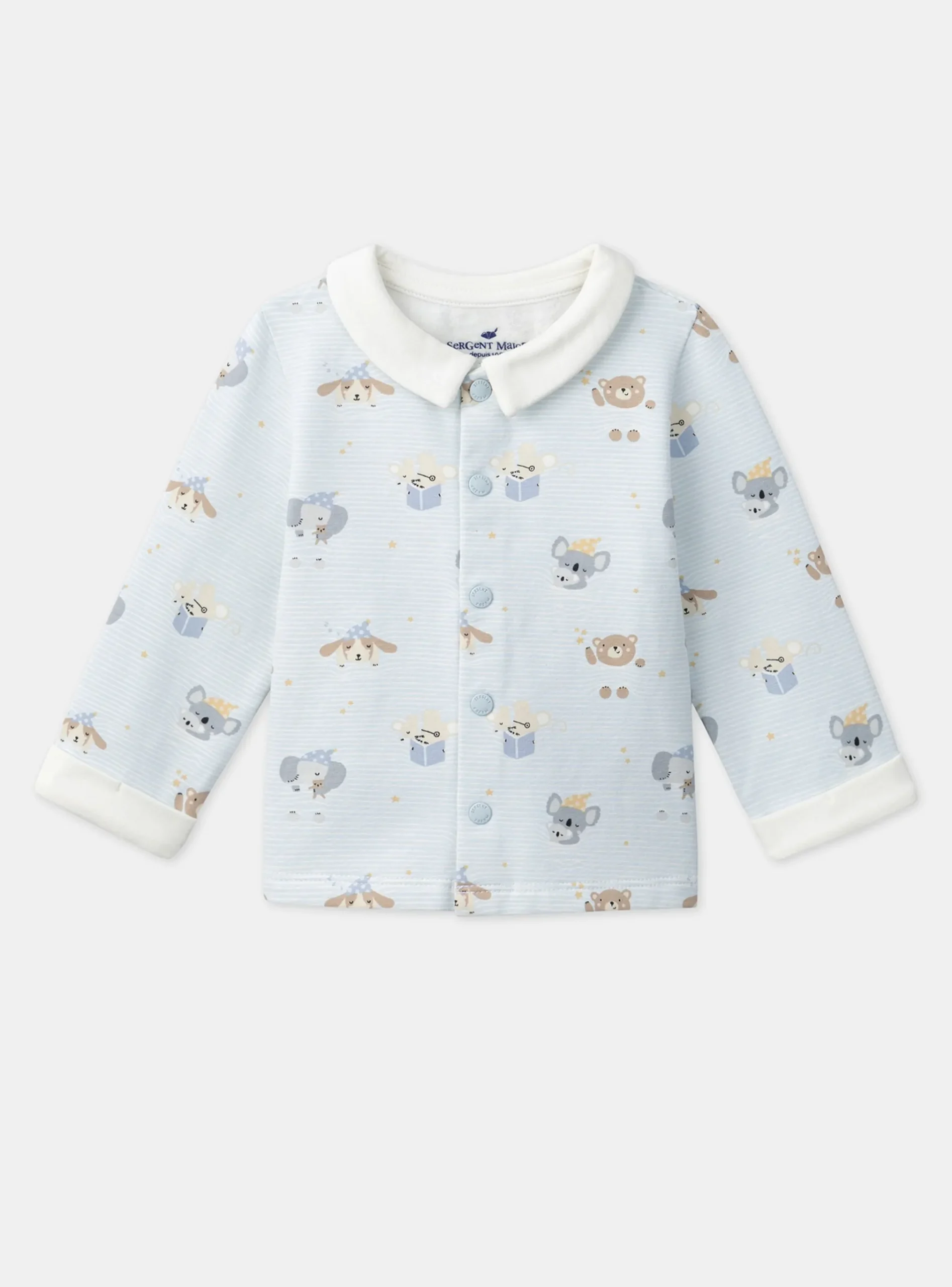 Sergent Major Pyjama & Grenouillère-Pyjama imprimé en molleton gratté