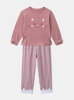 Sergent Major Pyjama-Pyjama Molleton gratté Chat
