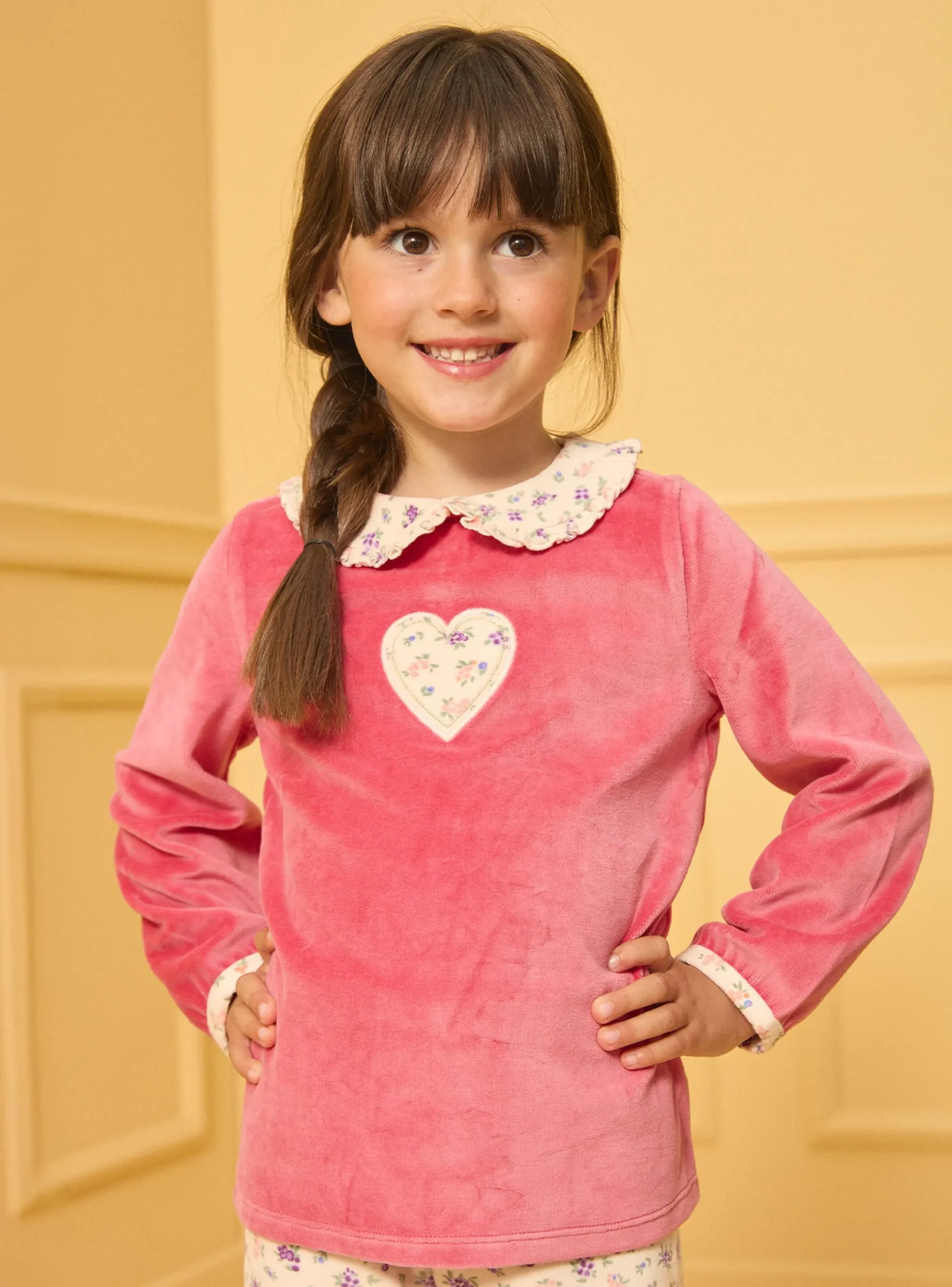Sergent Major Pyjama-Pyjama Velours Coeur