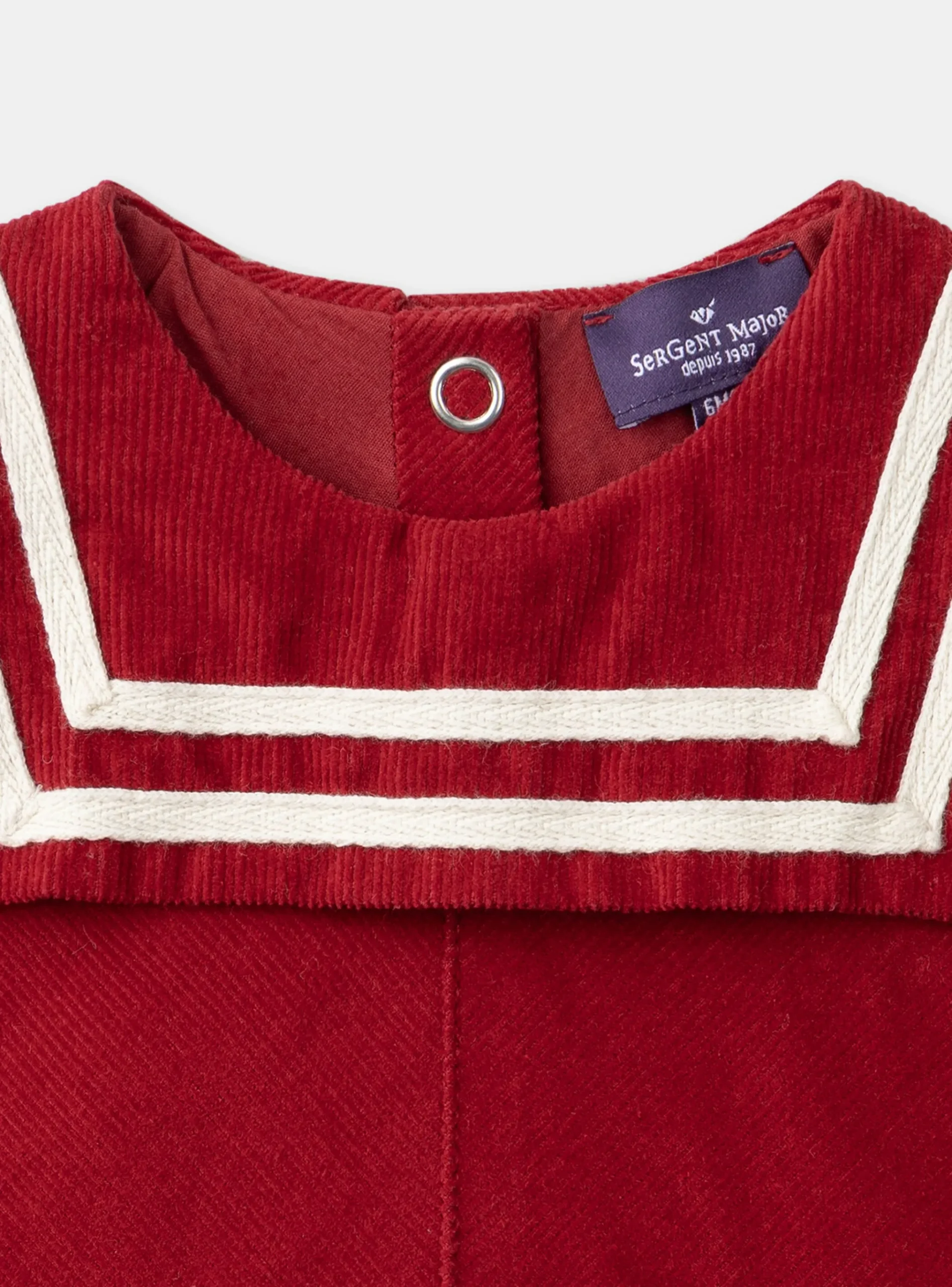 Sergent Major Robe-Robe à col marin