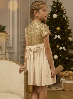 Sergent Major Robe & Combinaison-Robe &agrave; sequins dor&eacute;s