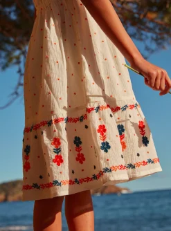 Sergent Major Robe & Combinaison-Robe Bain de Soleil Ecrue
