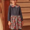 Sergent Major Robe & Combinaison-Robe bi-mati&egrave;re &agrave; motifs