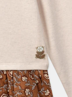 Sergent Major Robe & Combinaison-Robe bi-matière à motifs