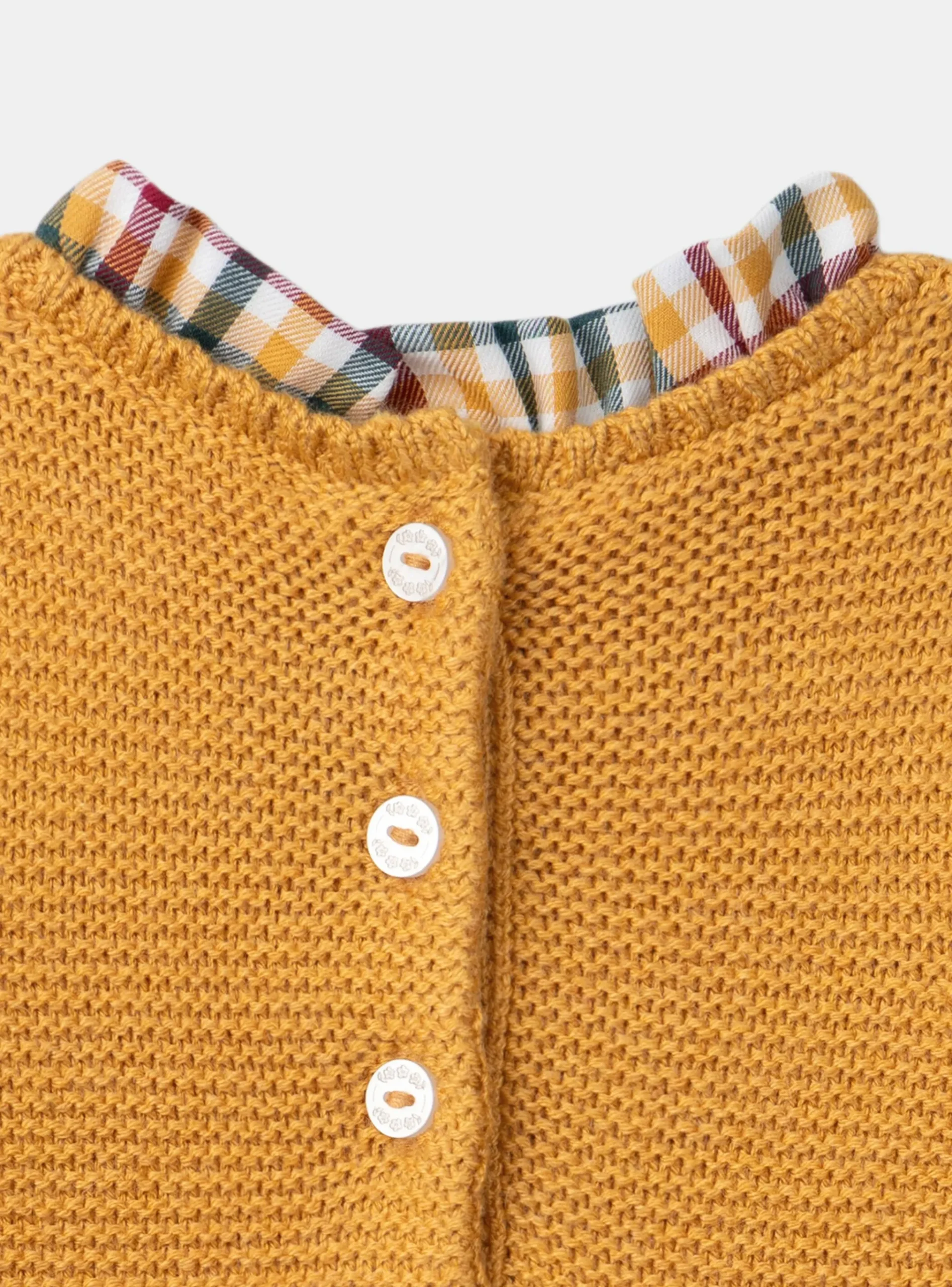 Sergent Major Robe-Robe bi-matière carreaux