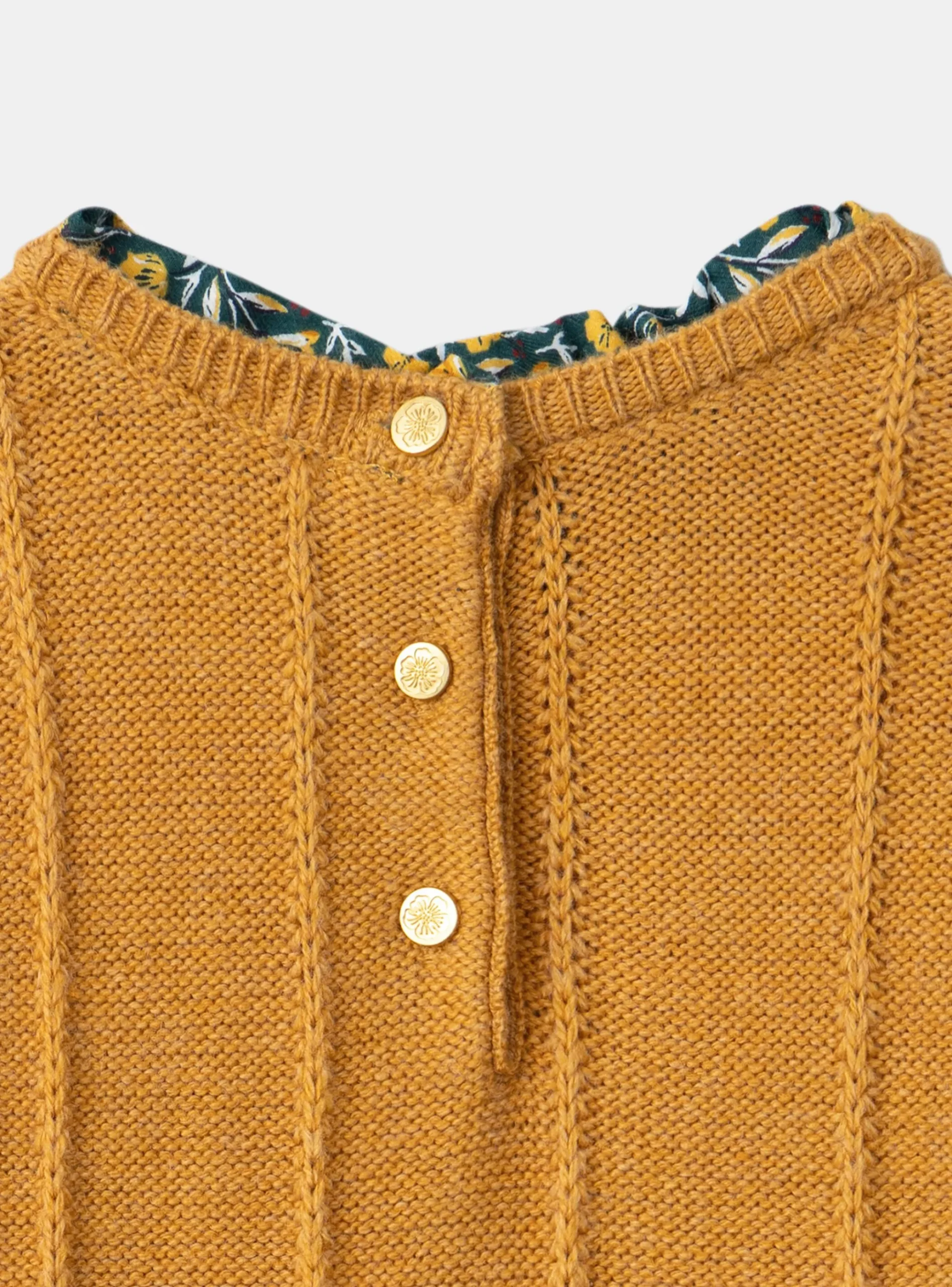 Sergent Major Robe & Combinaison-Robe bi-matière fleurie