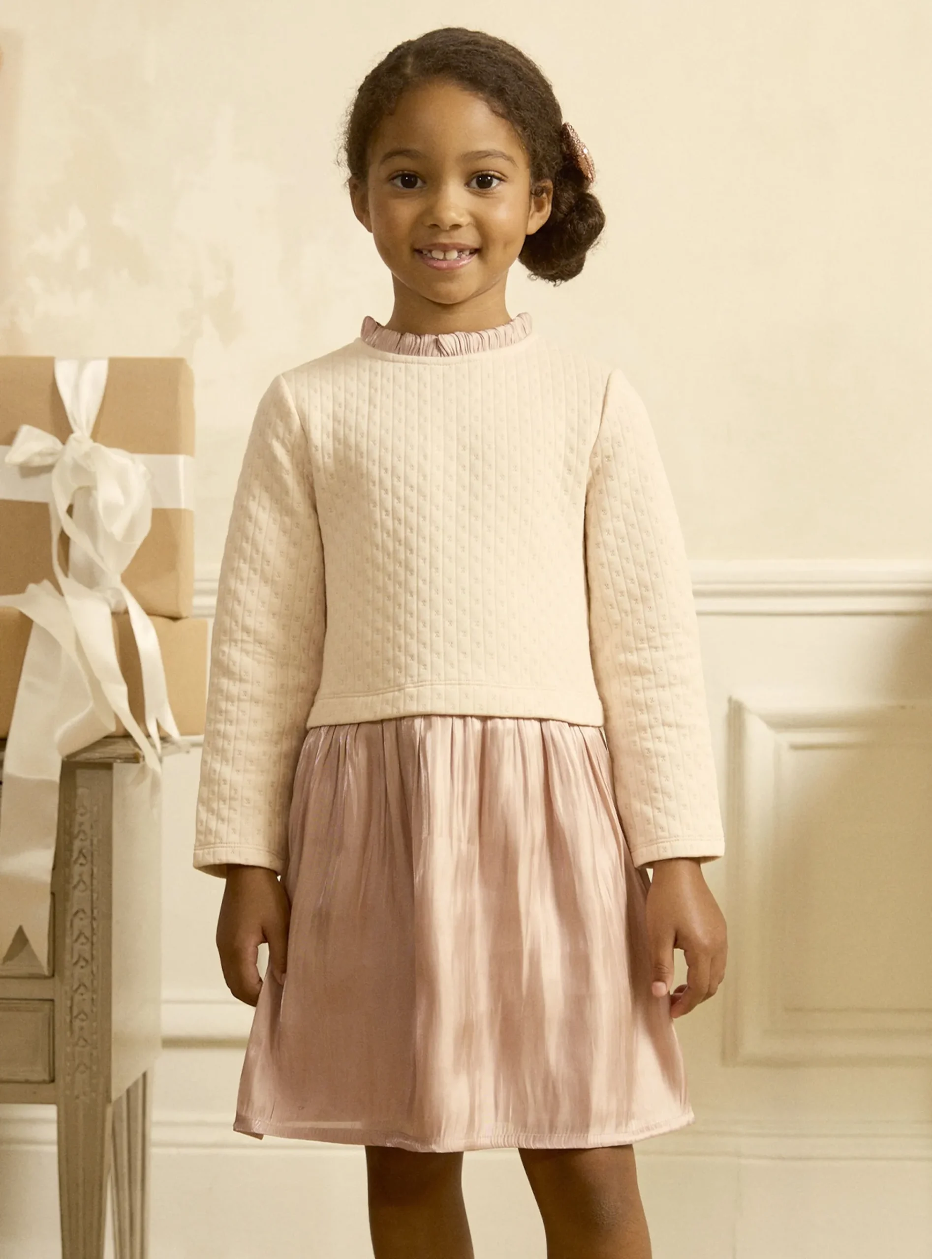 Sergent Major Robe & Combinaison-Robe bi-matière rose