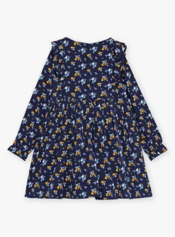 Sergent Major Robe & Combinaison-Robe bleu marine &agrave; imprim&eacute; fleuri