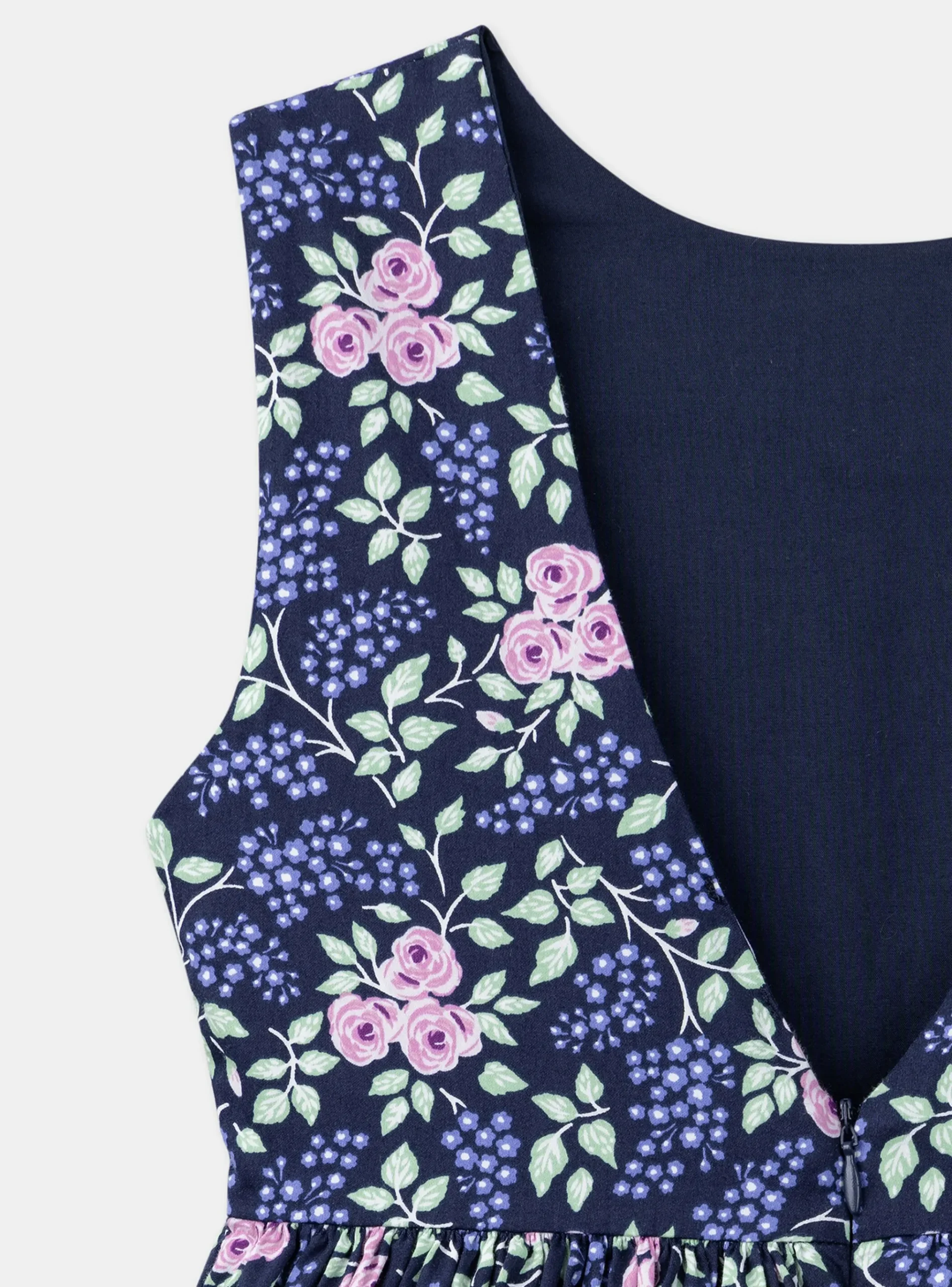 Sergent Major Robe & Combinaison-Robe bleu marine imprimée à fleurs dos nu