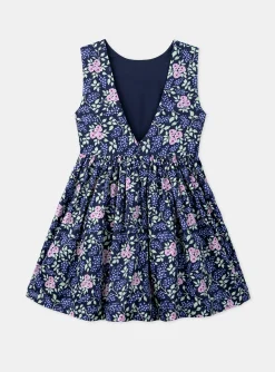 Sergent Major Robe & Combinaison-Robe bleu marine imprimée à fleurs dos nu