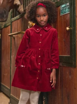 Sergent Major Robe & Combinaison-Robe brodée en velours côtelé