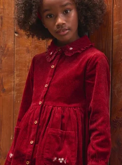 Sergent Major Robe & Combinaison-Robe  brod&eacute;e en velours c&ocirc;tel&eacute;