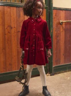 Sergent Major Robe & Combinaison-Robe  brod&eacute;e en velours c&ocirc;tel&eacute;