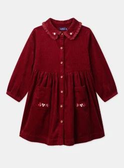 Sergent Major Robe & Combinaison-Robe  brod&eacute;e en velours c&ocirc;tel&eacute;