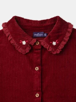 Sergent Major Robe & Combinaison-Robe  brod&eacute;e en velours c&ocirc;tel&eacute;