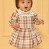 Sergent Major Robe-Robe carreaux &agrave; col