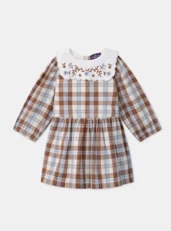 Sergent Major Robe-Robe carreaux à col