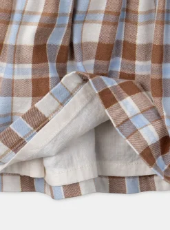 Sergent Major Robe-Robe carreaux à col