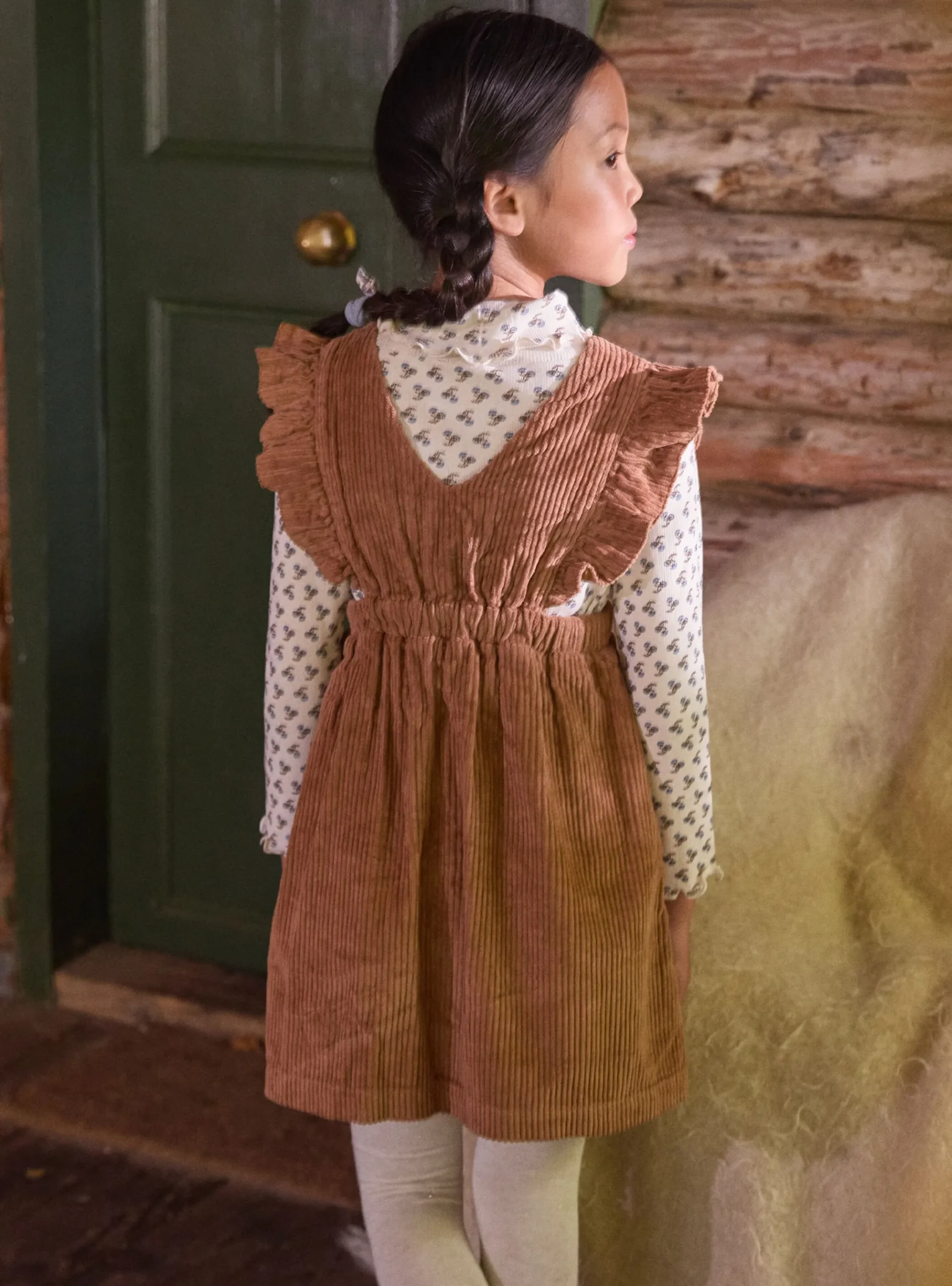 Sergent Major Robe & Combinaison-Robe chasuble marron en velours