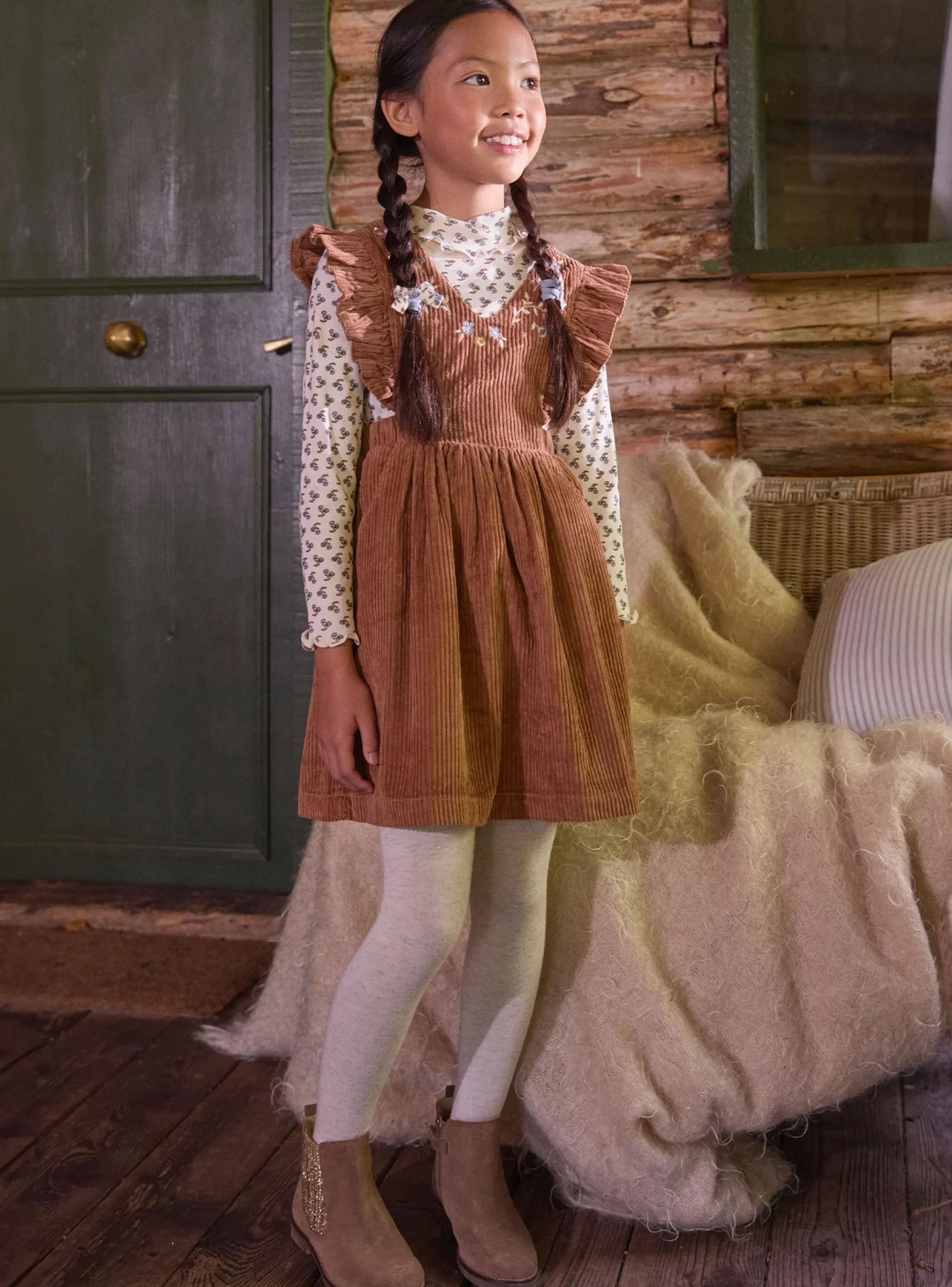 Sergent Major Robe & Combinaison-Robe chasuble marron en velours