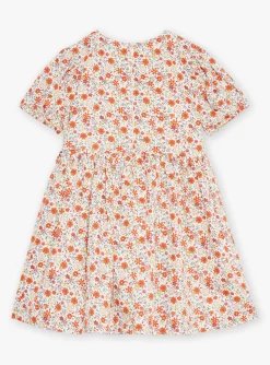 Sergent Major Robe & Combinaison-Robe courte &eacute;vas&eacute;e ivoire &agrave; imprim&eacute; fleuri