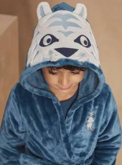 Sergent Major Pyjama-Robe de chambre bleue &agrave; capuche