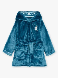 Sergent Major Pyjama-Robe de chambre bleue &agrave; capuche