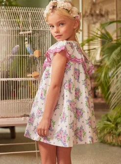 Sergent Major Robe & Combinaison-Robe écrue avec roses