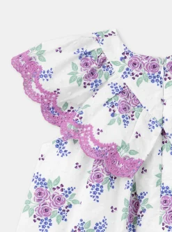 Sergent Major Robe & Combinaison-Robe écrue avec roses