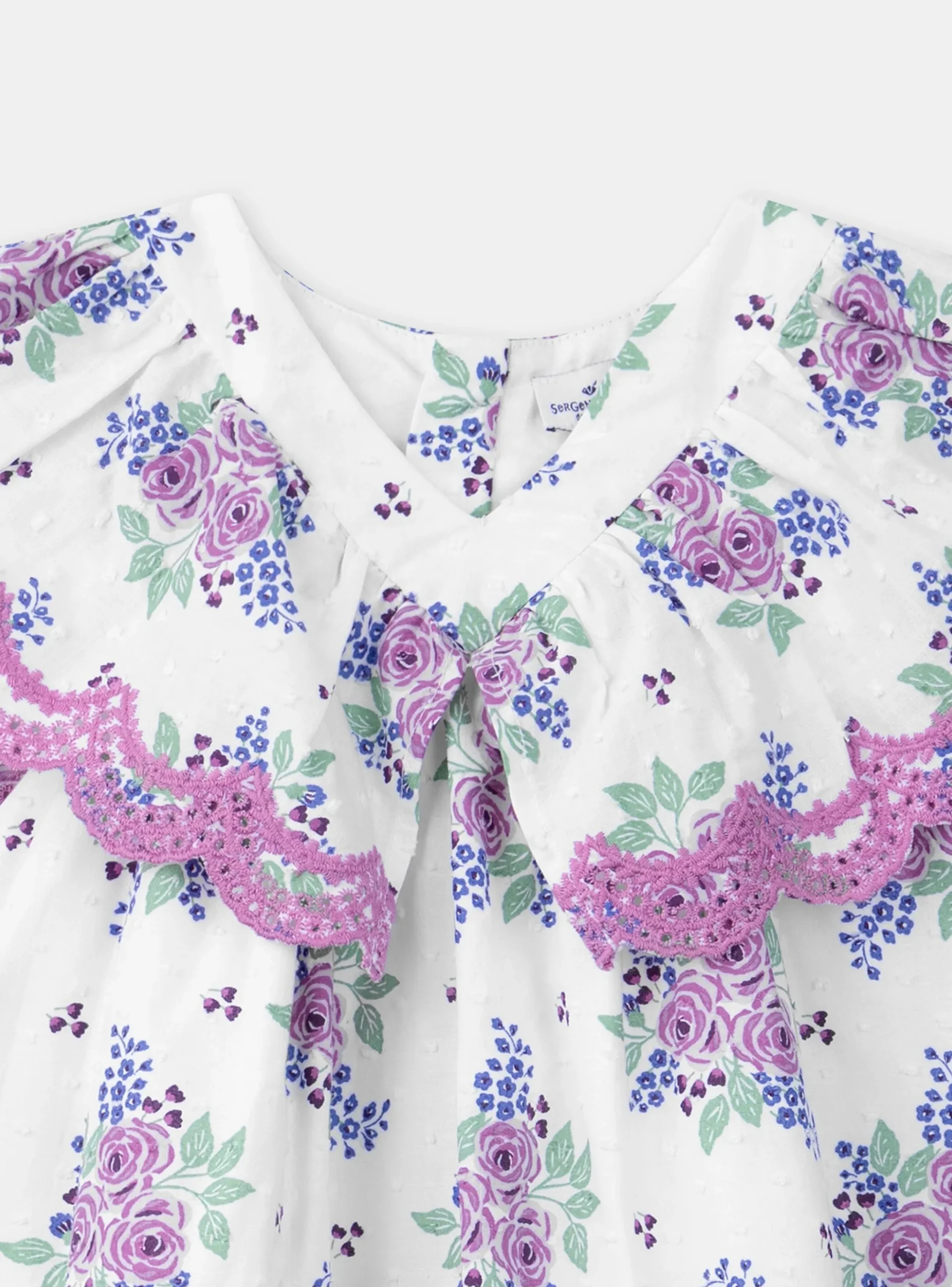 Sergent Major Robe & Combinaison-Robe écrue avec roses