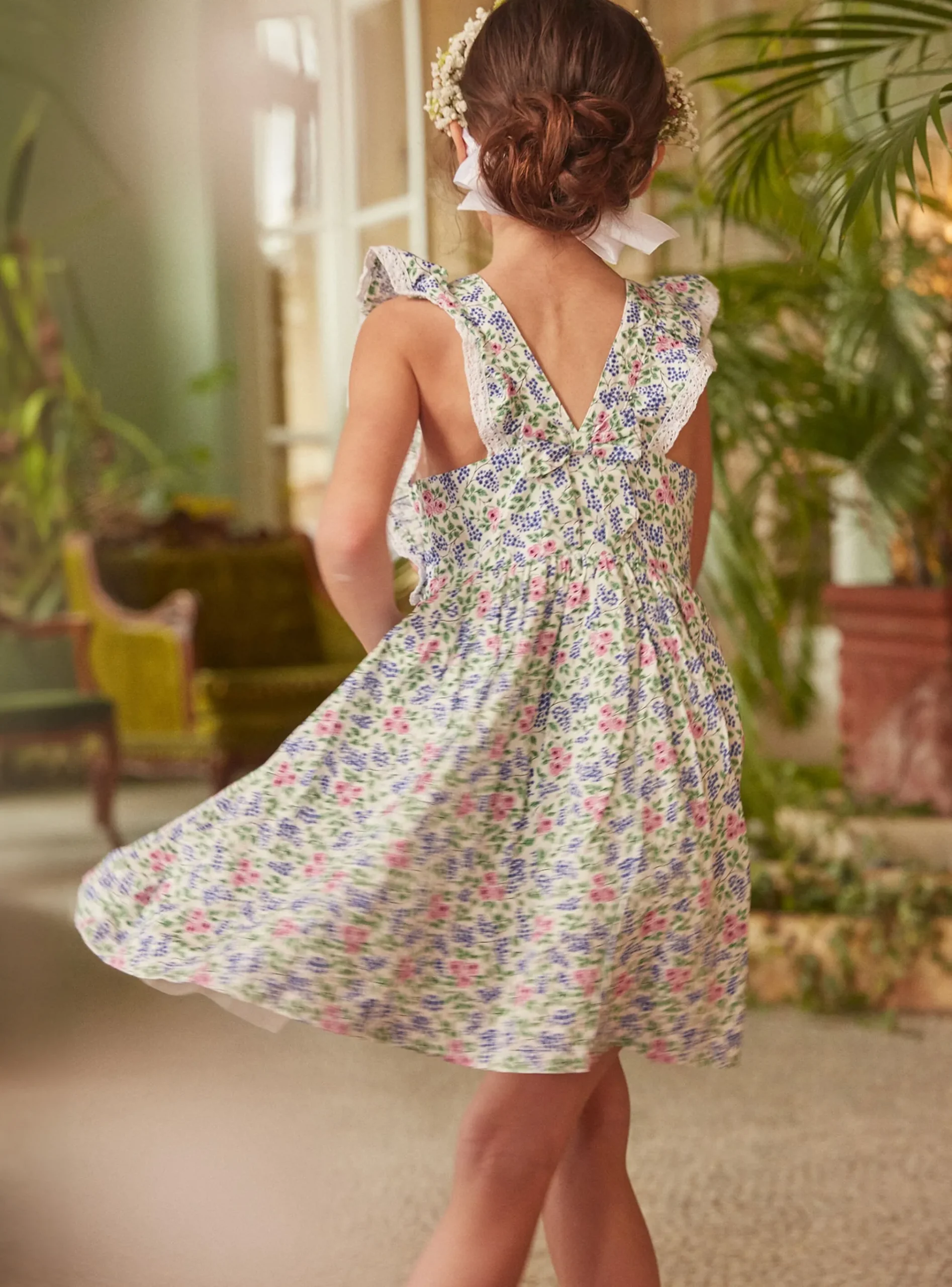 Sergent Major Robe & Combinaison-Robe écrue fleurie