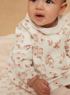 Sergent Major Tenues & Ensembles-Robe &eacute;crue, legging rose p&acirc;le et chaussettes