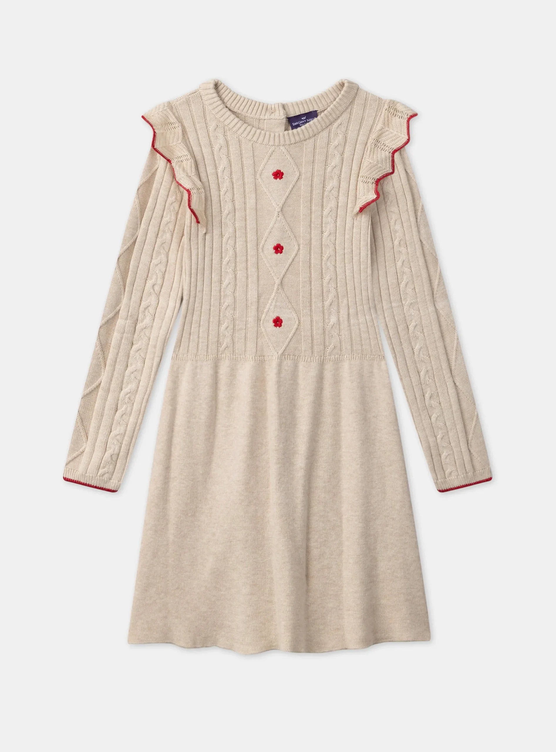 Sergent Major Robe & Combinaison-Robe en maille brodée