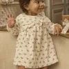 Sergent Major Robe-Robe en velours c&ocirc;tel&eacute; imprim&eacute;